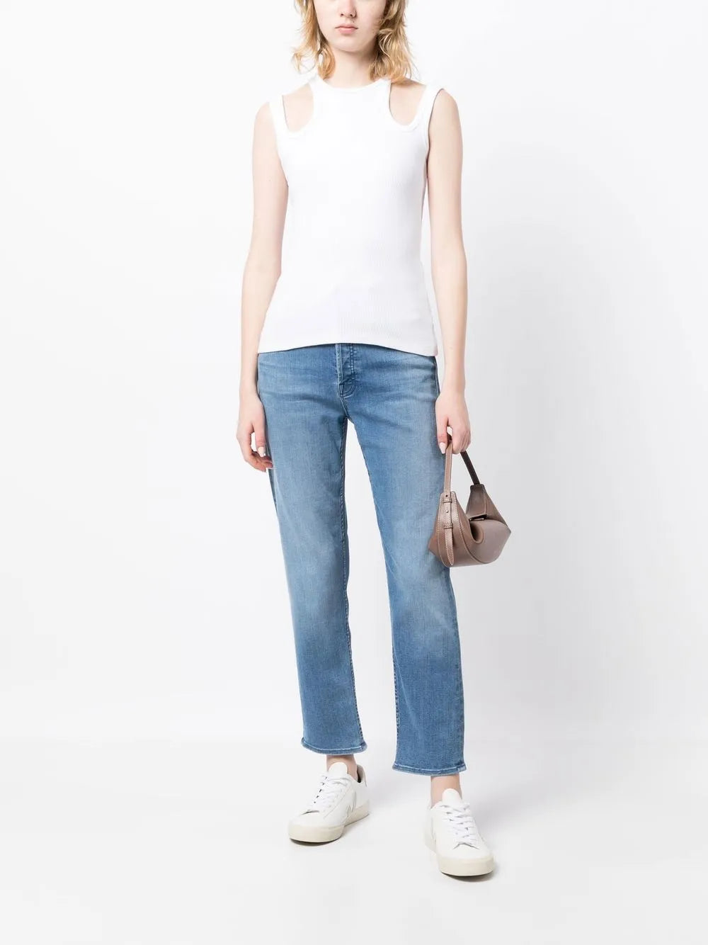 Mid-Rise Straight-Leg Jeans