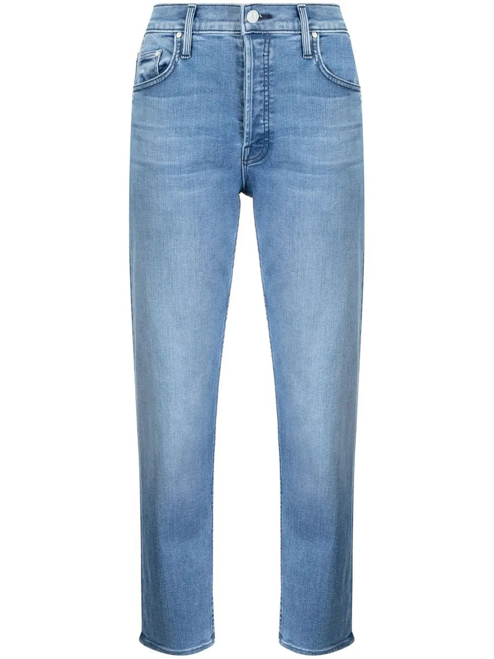 Mid-Rise Straight-Leg Jeans