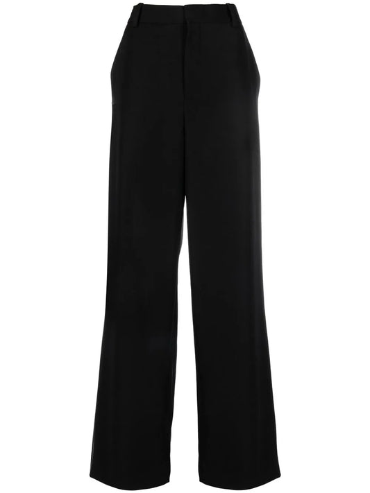 Mid-Rise Wide-Leg Trousers