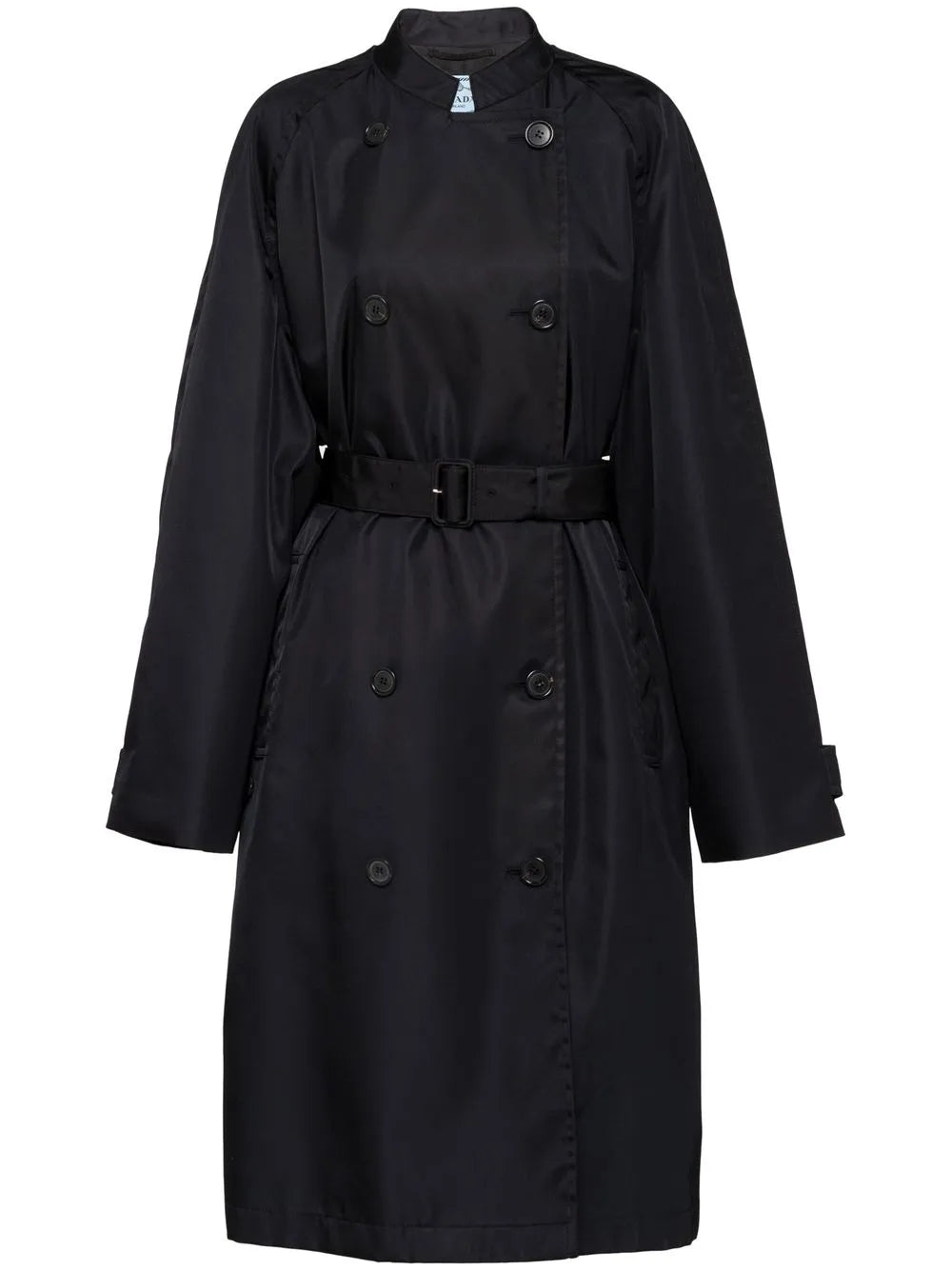 Re-Nylon Double-Breasted Raincoat
