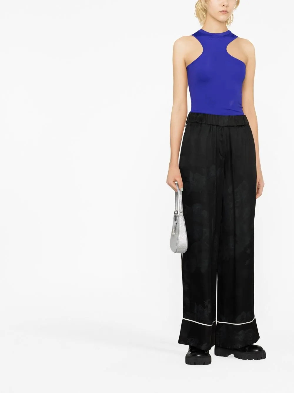 Piped-Trim Pyjama Trousers