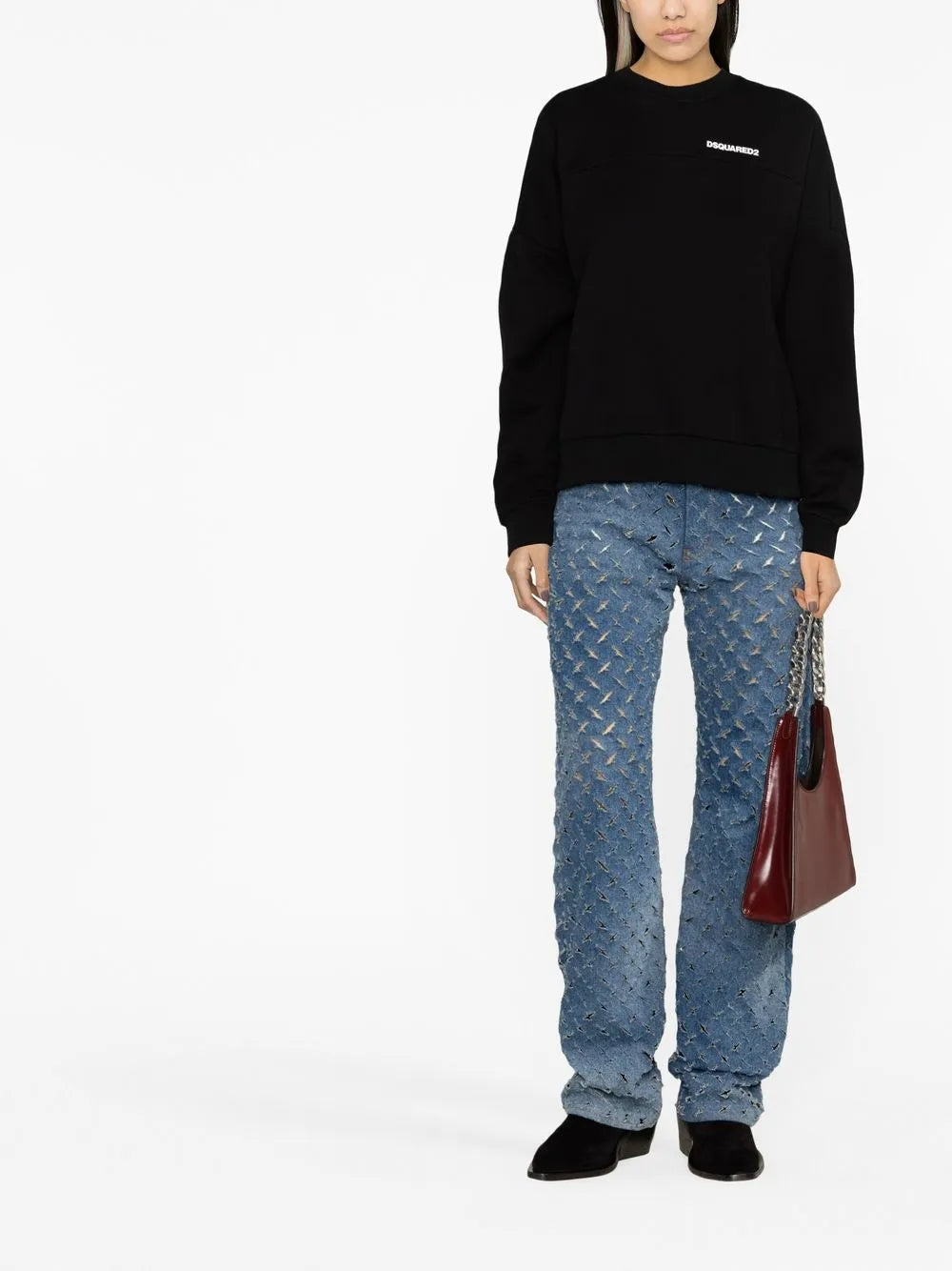 Logo-Print Crew-Neck Sweatshirt