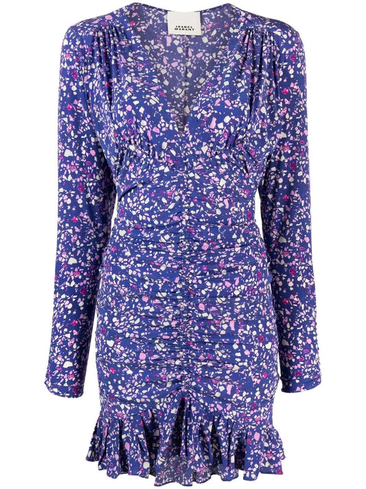 Lara Floral-Print Mini Dress