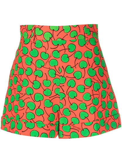 Patterned Mini Shorts