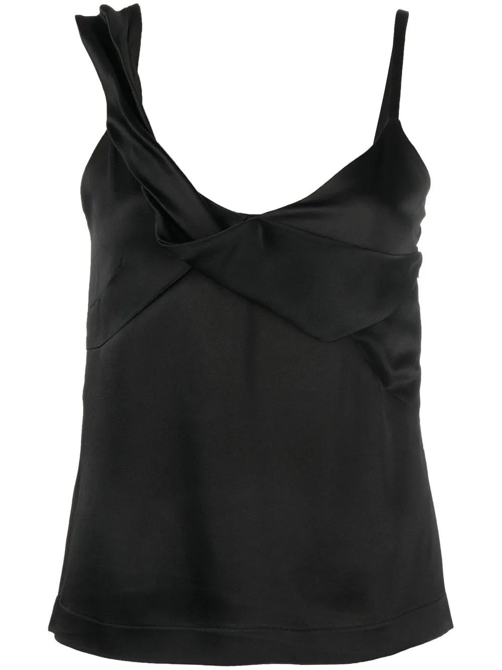 Asymmetric Twist Satin Cami