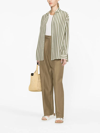 Striped Silk Shirt