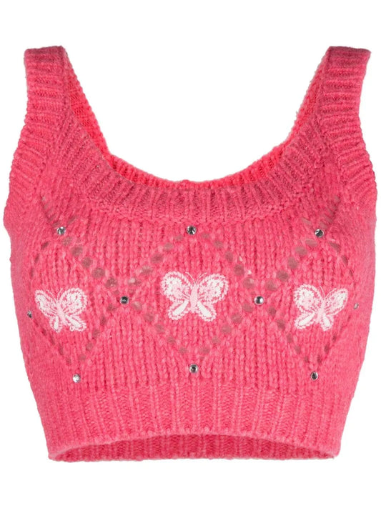 Sleeveless Knitted Top