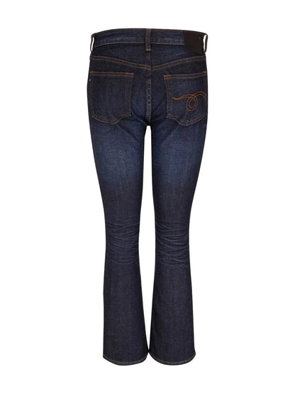 Mid-Rise Cropped Jeans