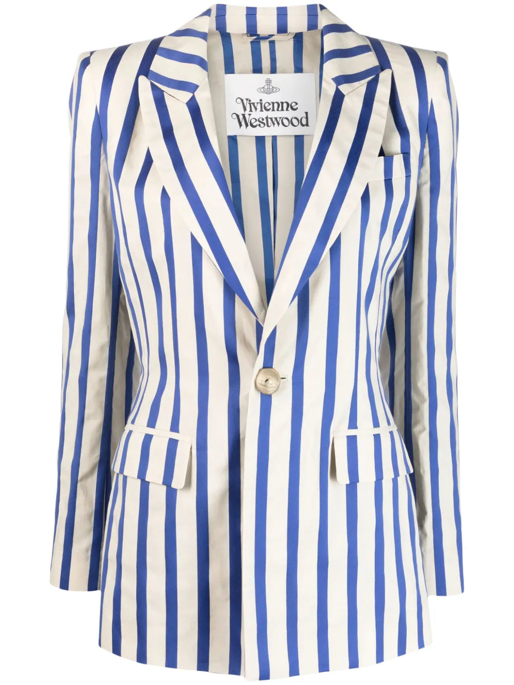 Striped Cotton Blazer
