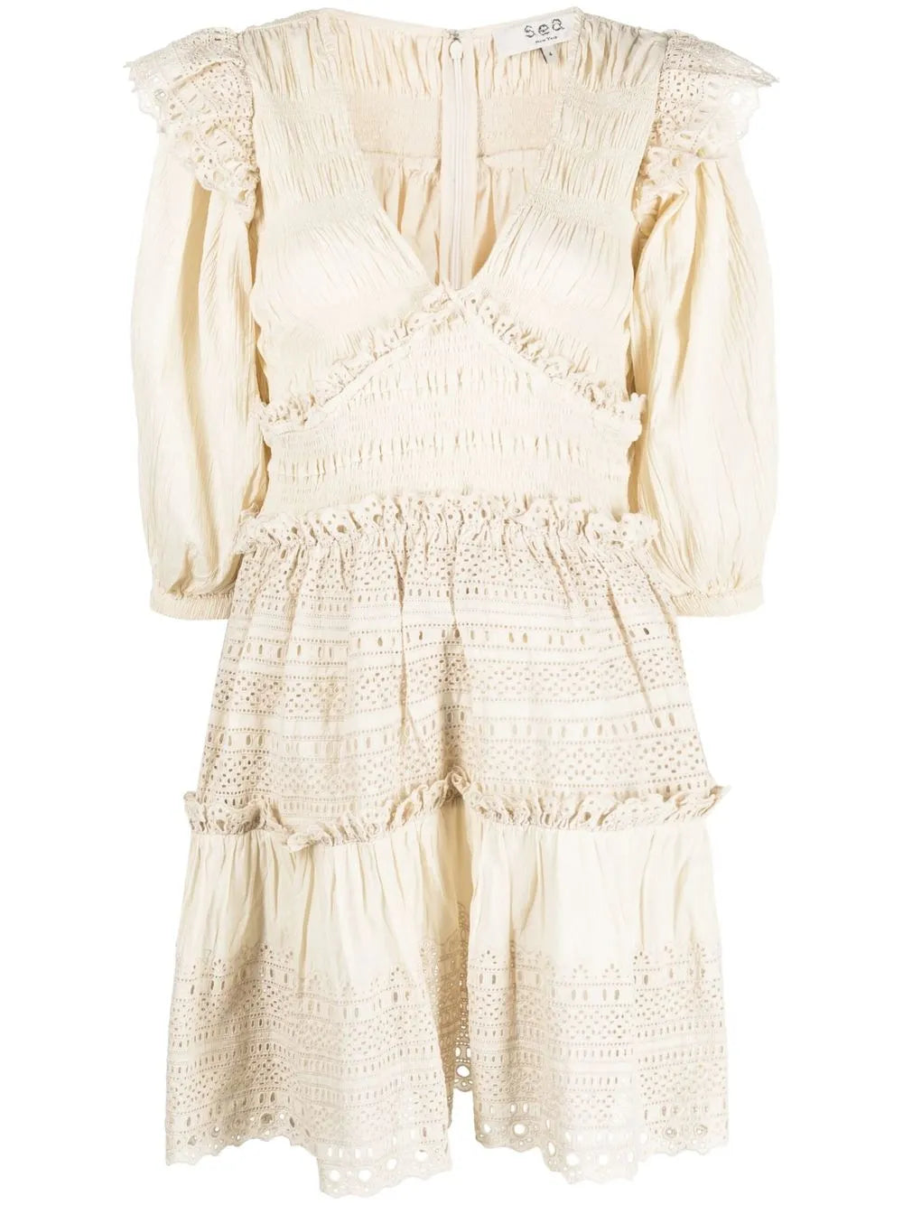 Puff-Sleeves Dress
