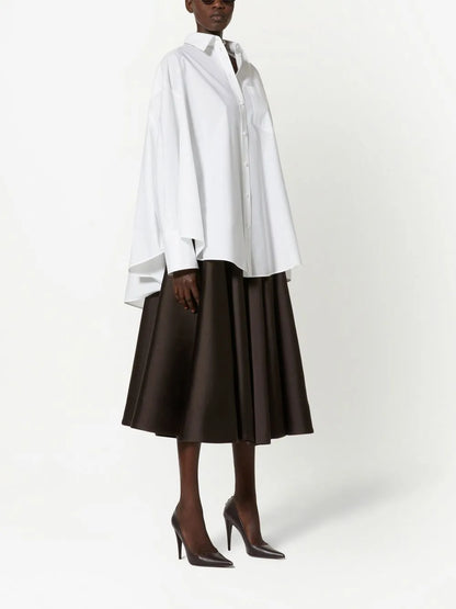 Pleated Midi Skirt