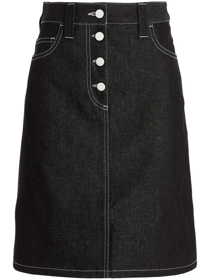 Denim Midi Skirt