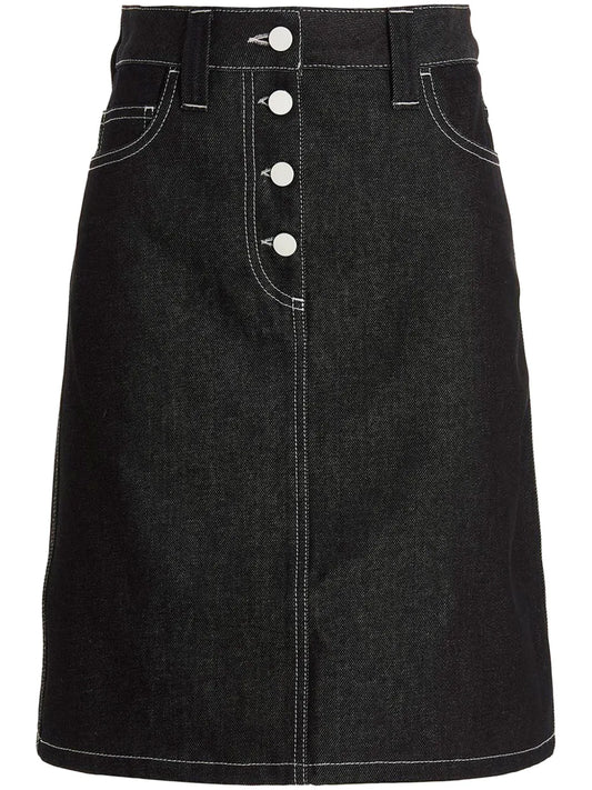 Denim Midi Skirt