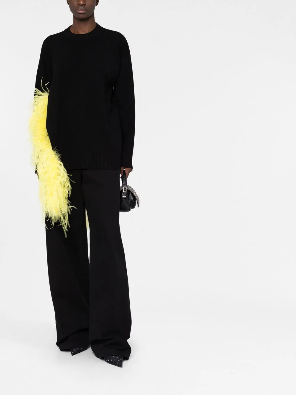 Blanche Feather-Detail Jumper