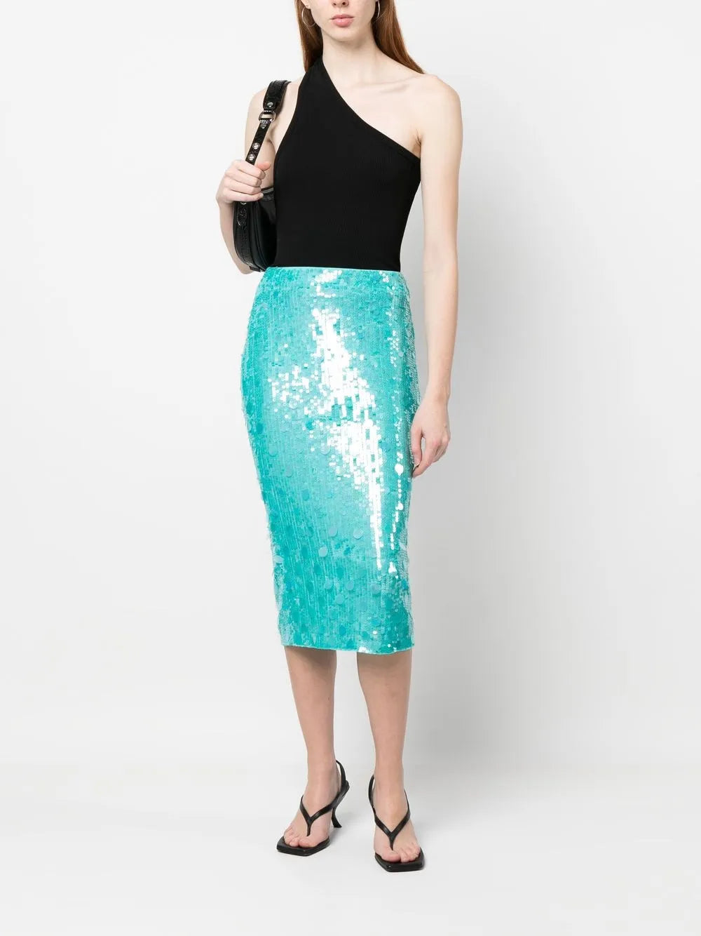 Sequin-Embellished Pencil Skirt