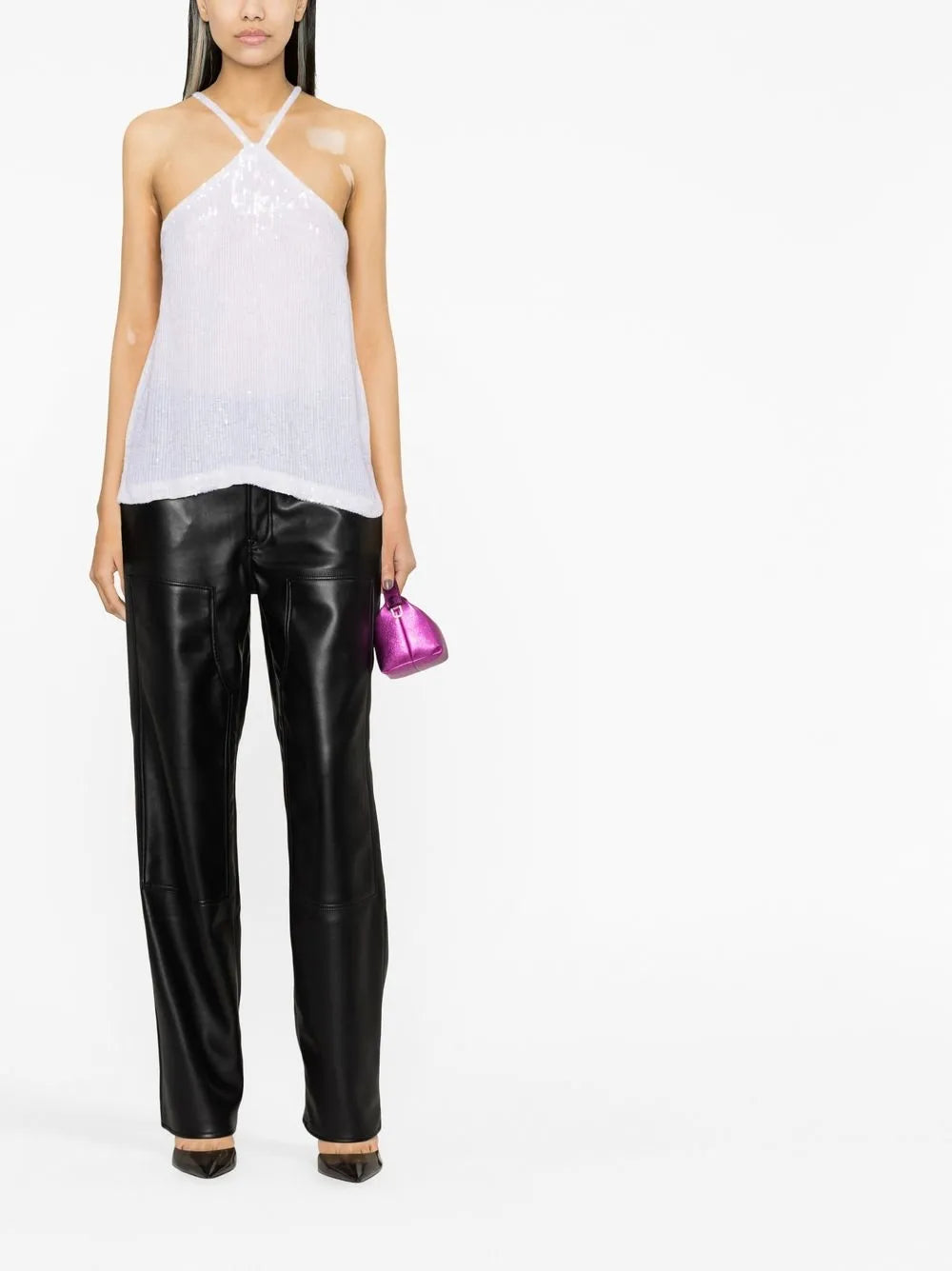 Gem Sequinned Halterneck Top