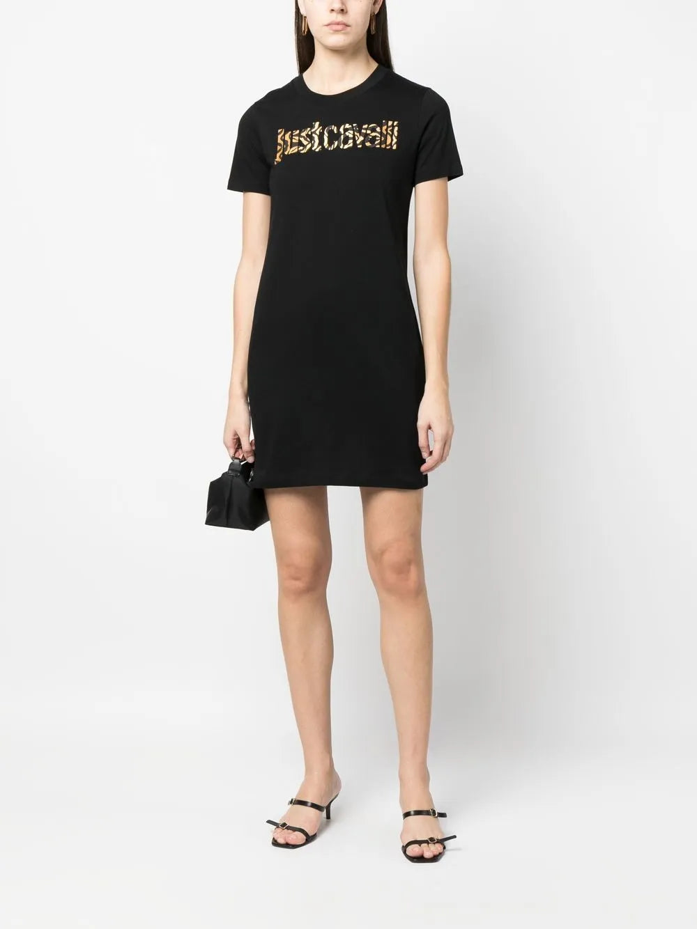 Animal-Print Logo T-Shirt Dress