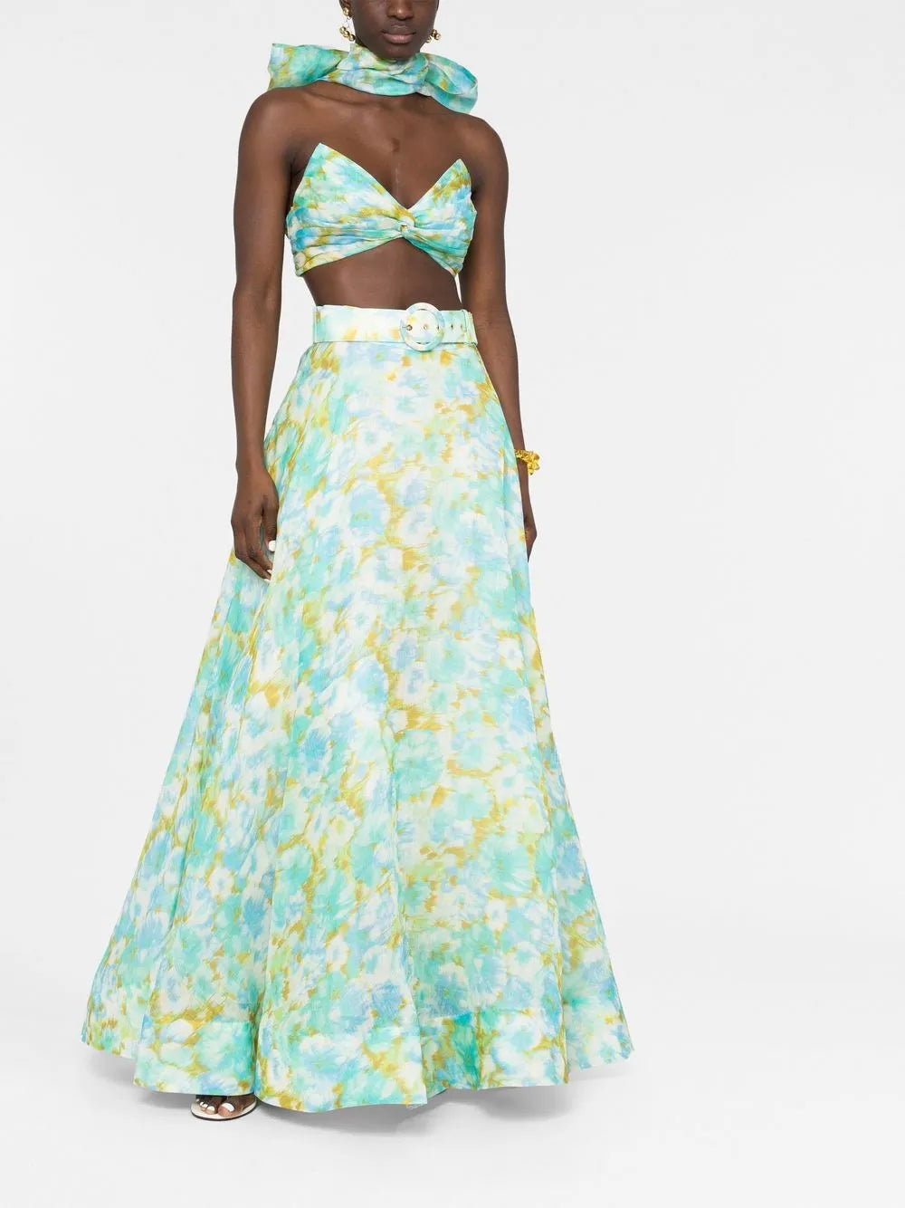 High Tide Floral-Print Maxi Skirt