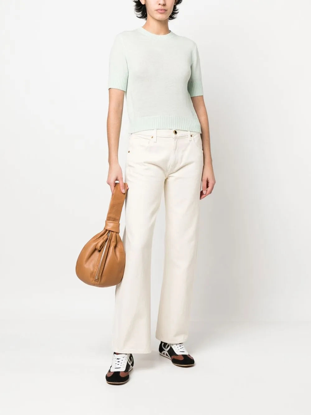 Crew-Neck Wool Top