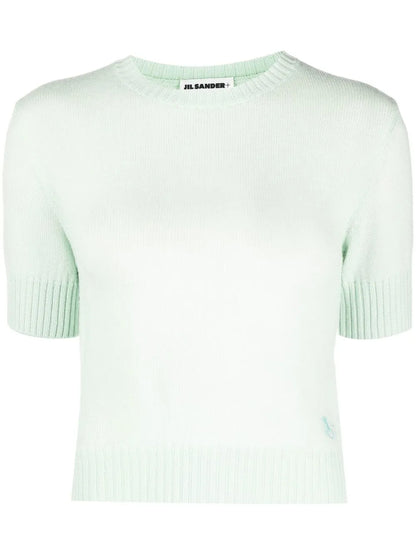 Crew-Neck Wool Top