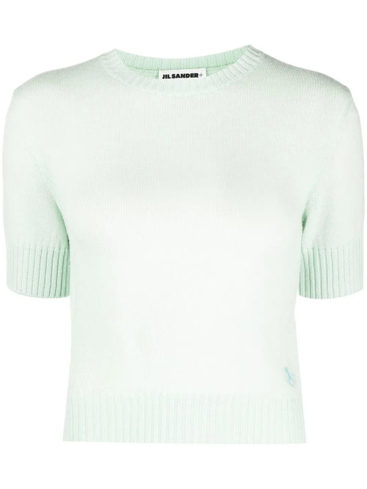 Crew-Neck Wool Top