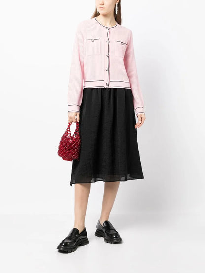 Textured Midi Skirt