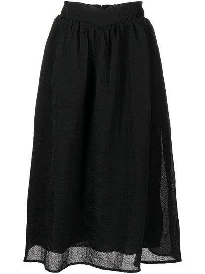Textured Midi Skirt