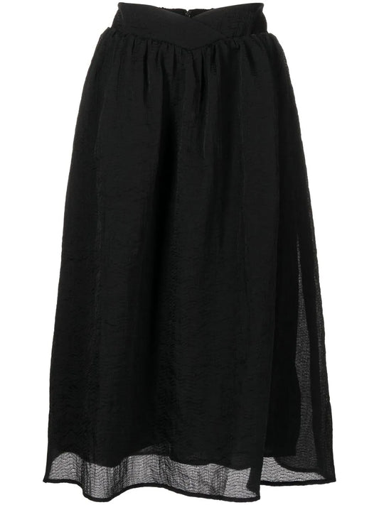 Textured Midi Skirt