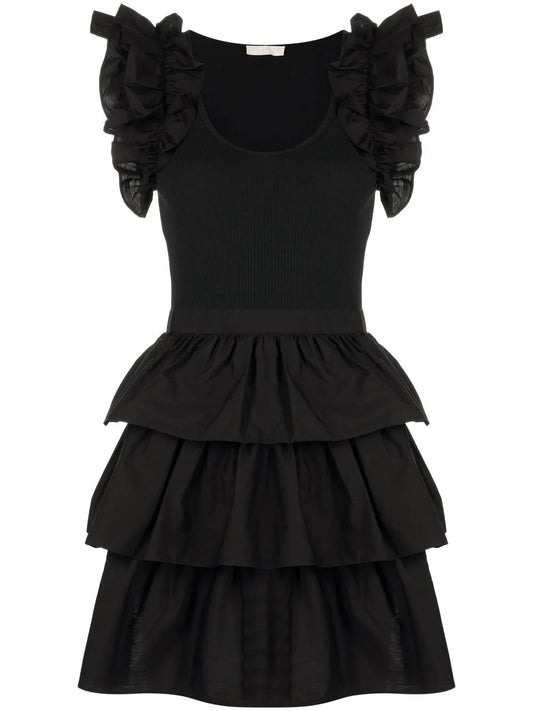 Ruffle-Trim T-Shirt Dress
