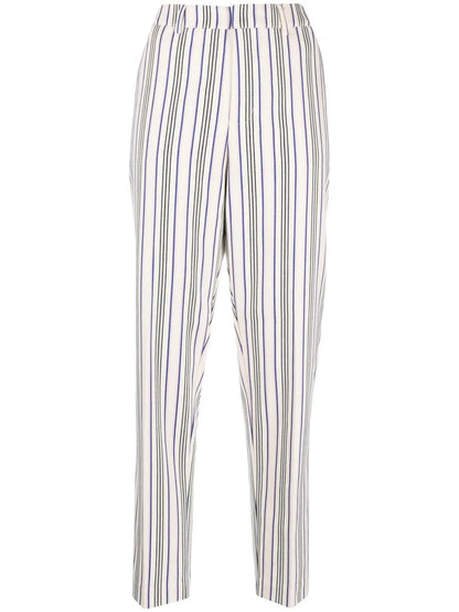 Lowry Stripe-Print Tapered Trousers