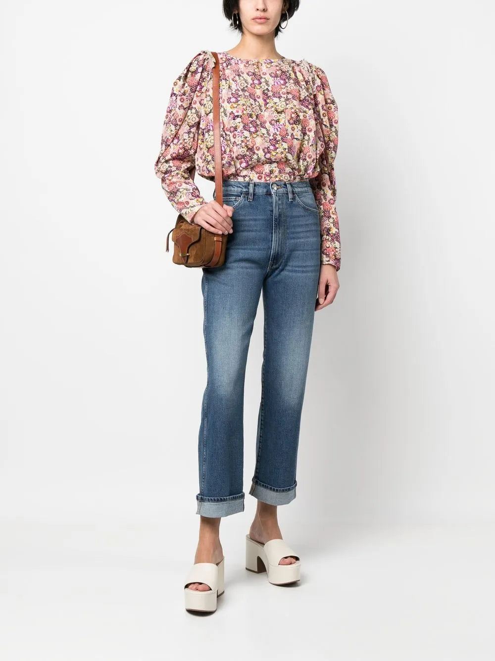 High-Rise Straight-Leg Jeans