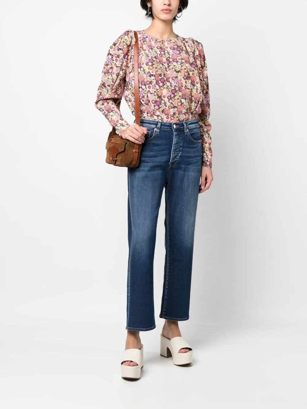 High-Rise Straight-Leg Jeans