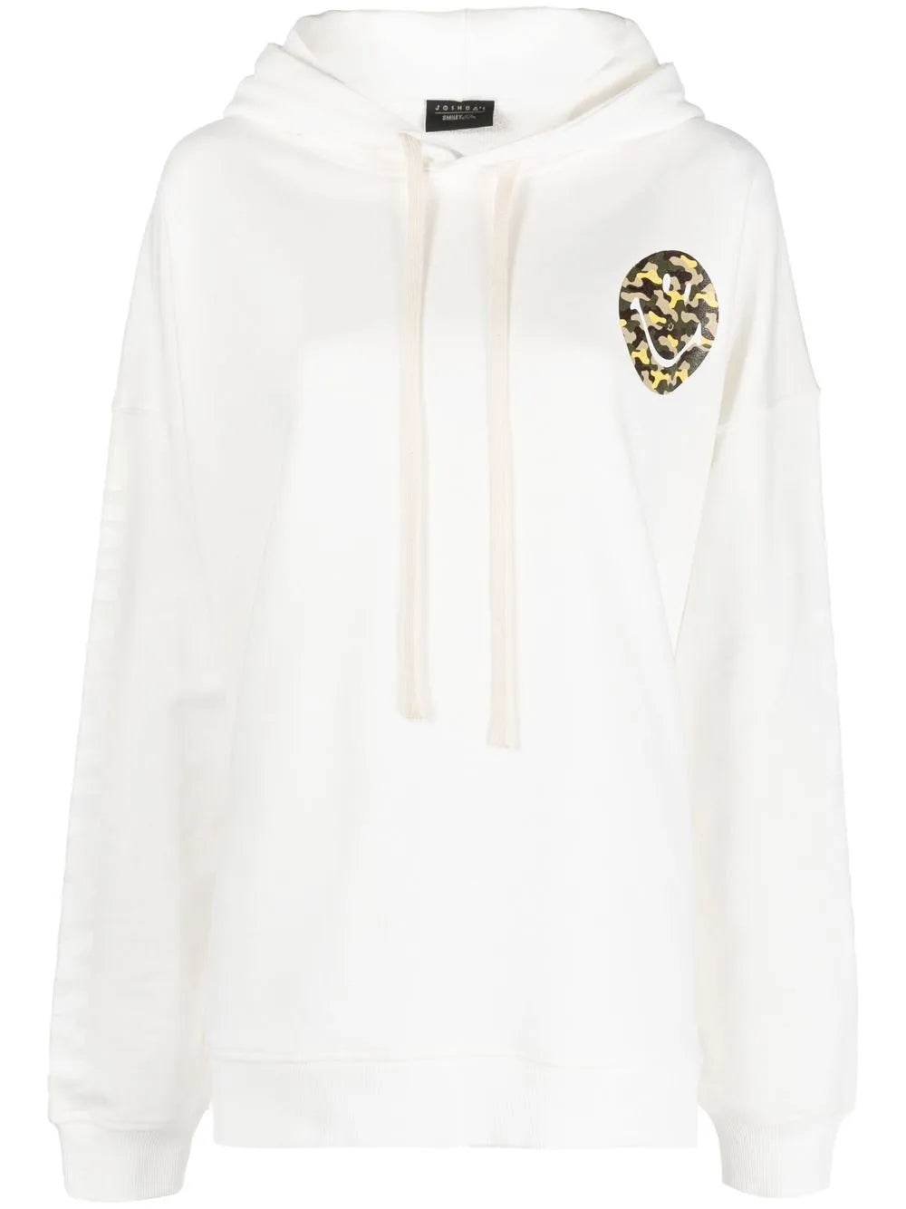 Smiley-Print Drawstring Hoodie