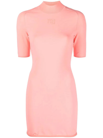 High-Neck Short Dress