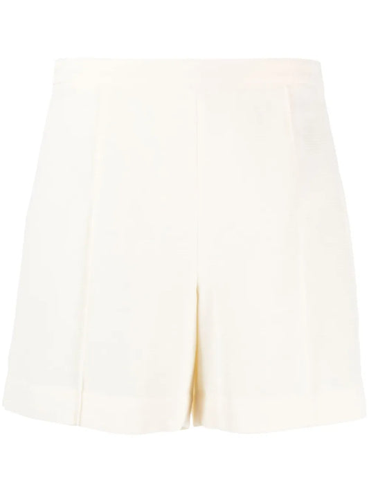 High-Waisted Pressed-Crease Shorts