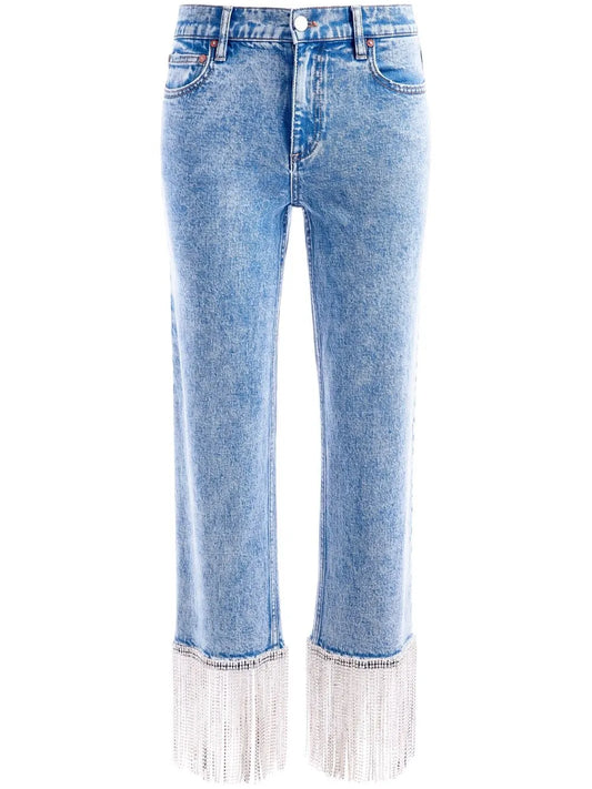 Amazing Crystal-Embellished Boyfriend Jeans