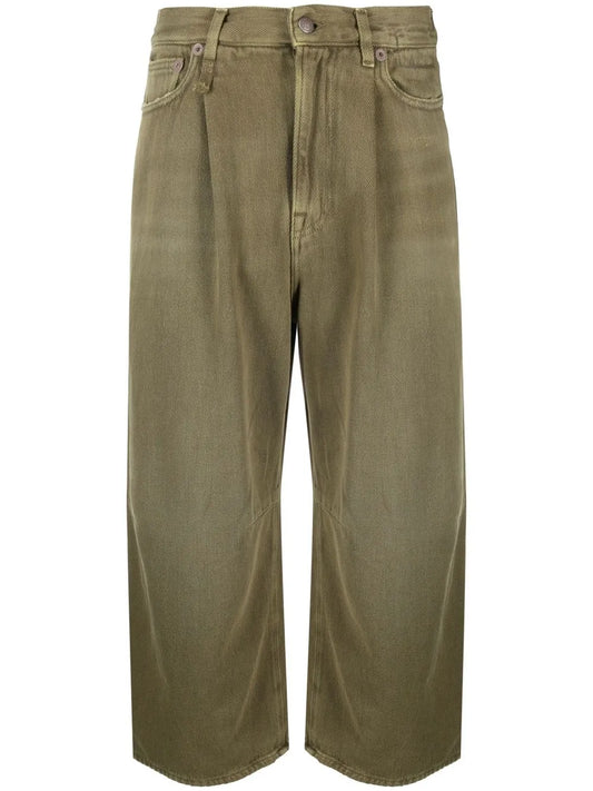 Wide Leg Cropped Jeans