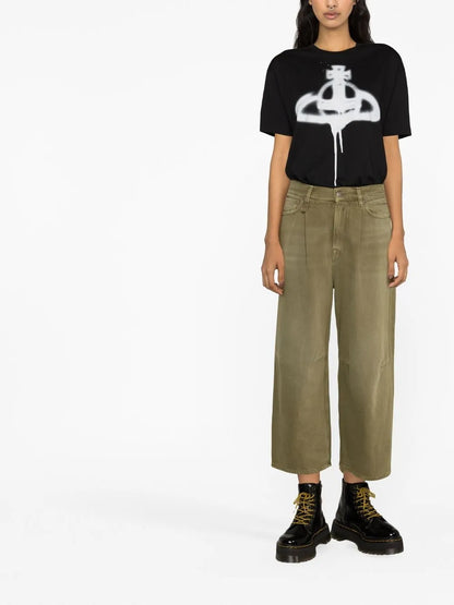 Wide Leg Cropped Jeans