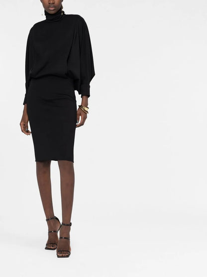 Roll-Neck Mini Dress