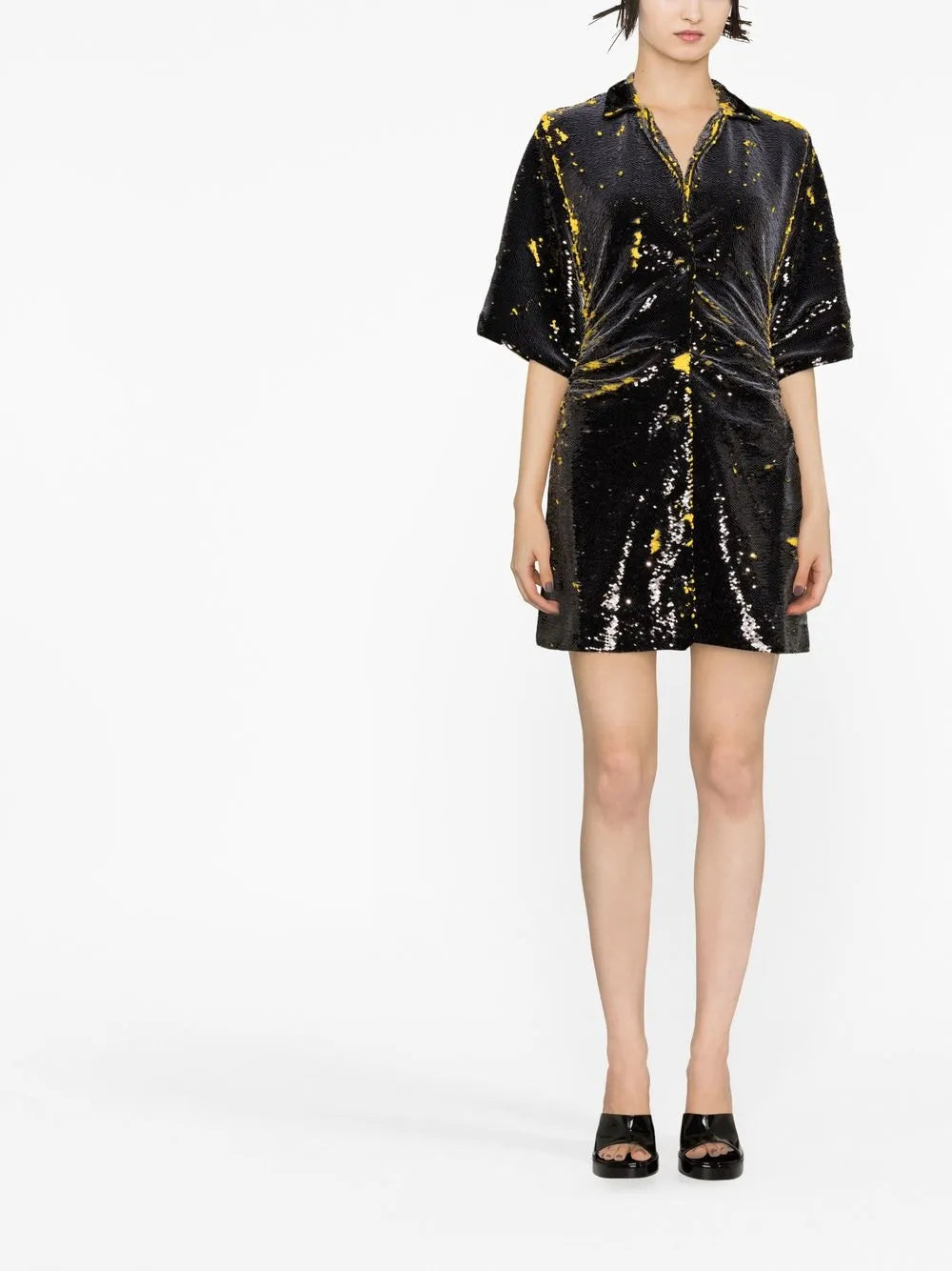 Paint-Splatter Minidress