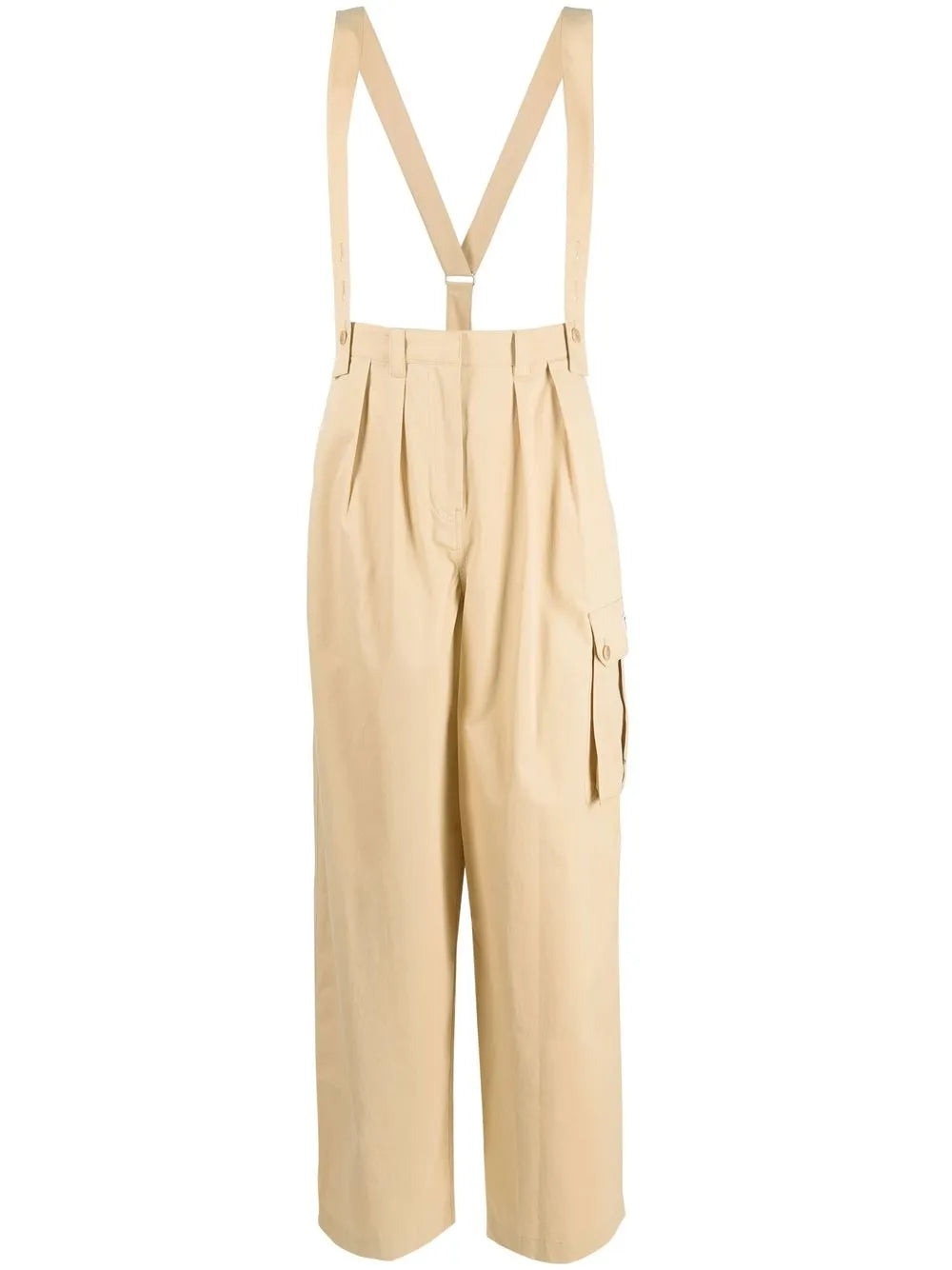 Straight-Leg Braces Cargo Trousers