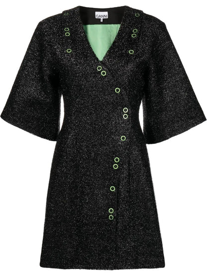 Sparkle Wrap Minidress