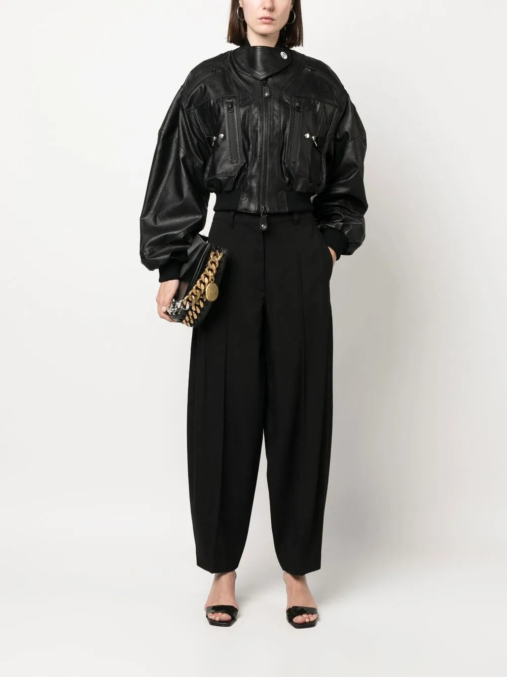 Pleat-Detail Tailored Trousers