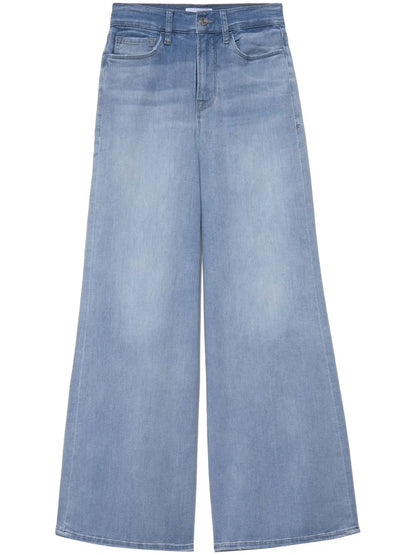 Mid-Rise Wide-Leg Jeans