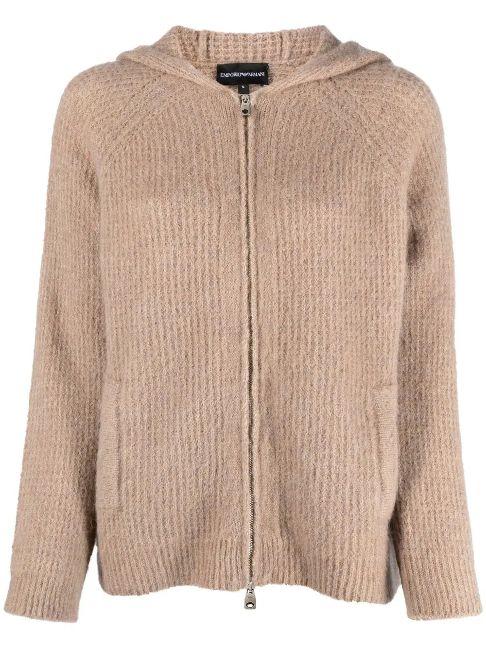 Hooded Zip-Front Cardigan