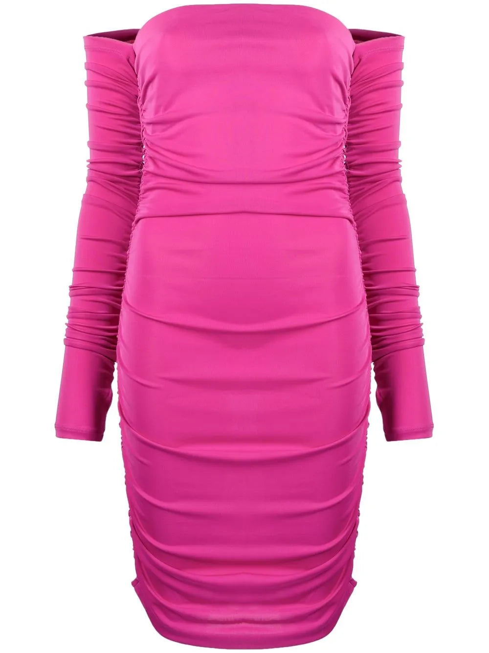 Ruched Off-Shoulder Dress