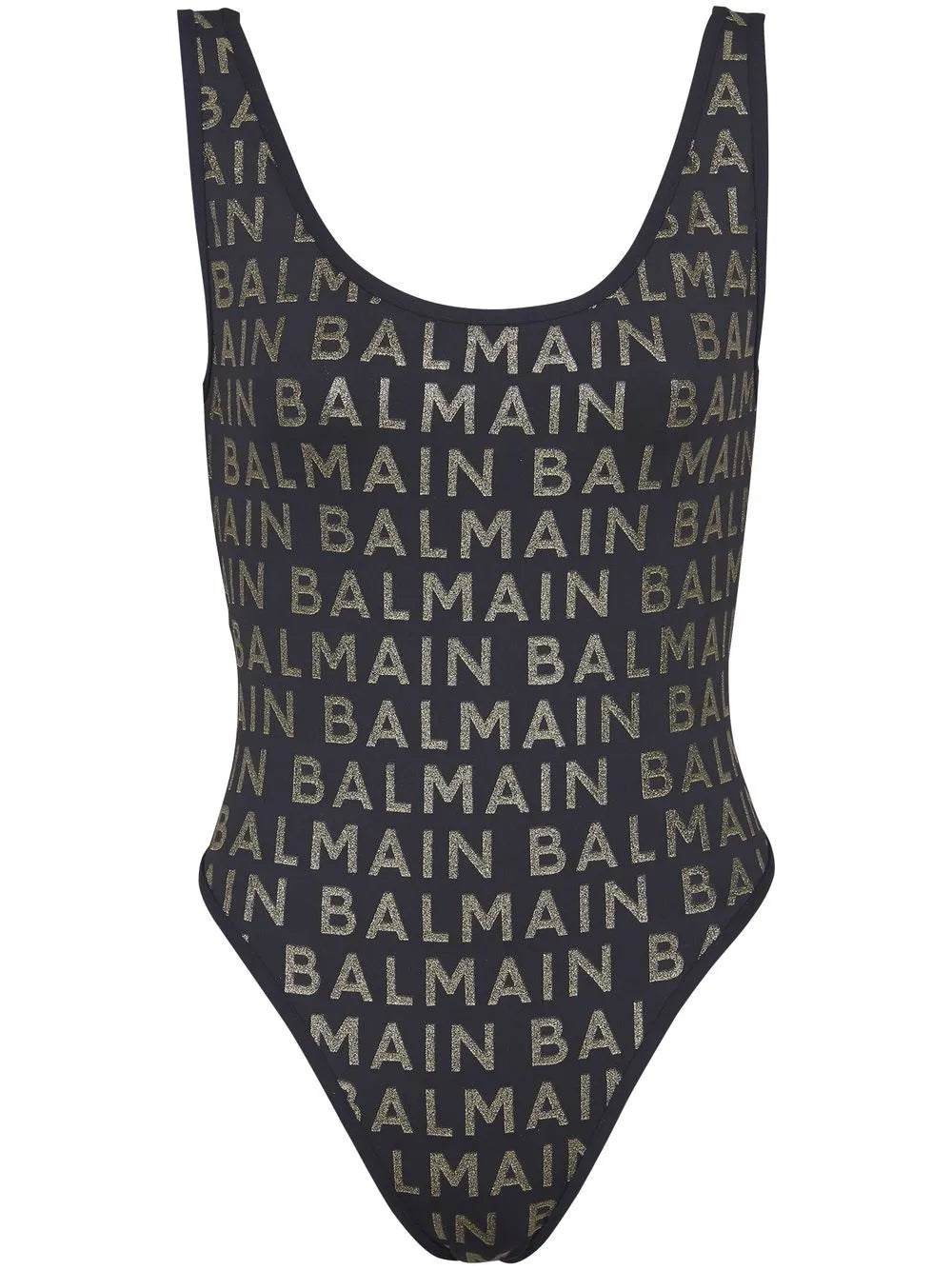 Logo-Print Sleeveless Swimsuit
