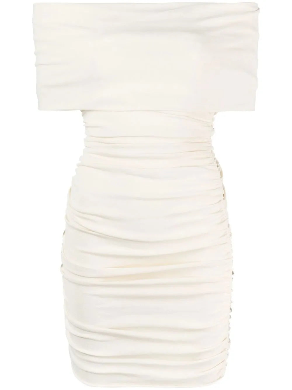 Ruched Off-Shoulder Dress