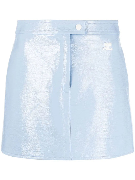 Logo-Embroidered Miniskirt