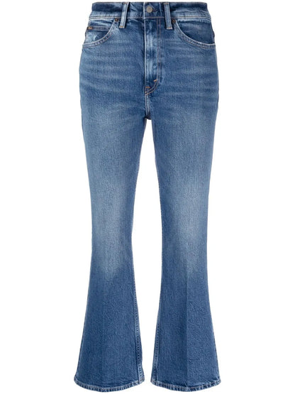 Stonewashed Cropped Jeans